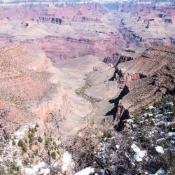 Grand Canyon extends a long way